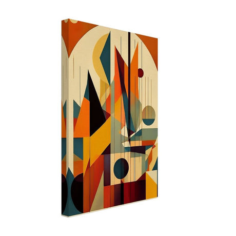 Da Vinci Geometric Cubism Modern Wall Art - Canvas - 30x45 cm / 12x18″ - Thick