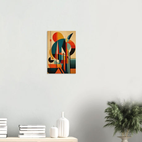 Da Vinci Geometric Modern Art - Wood Prints - 30x45 cm / 12x18″ - 20 mm