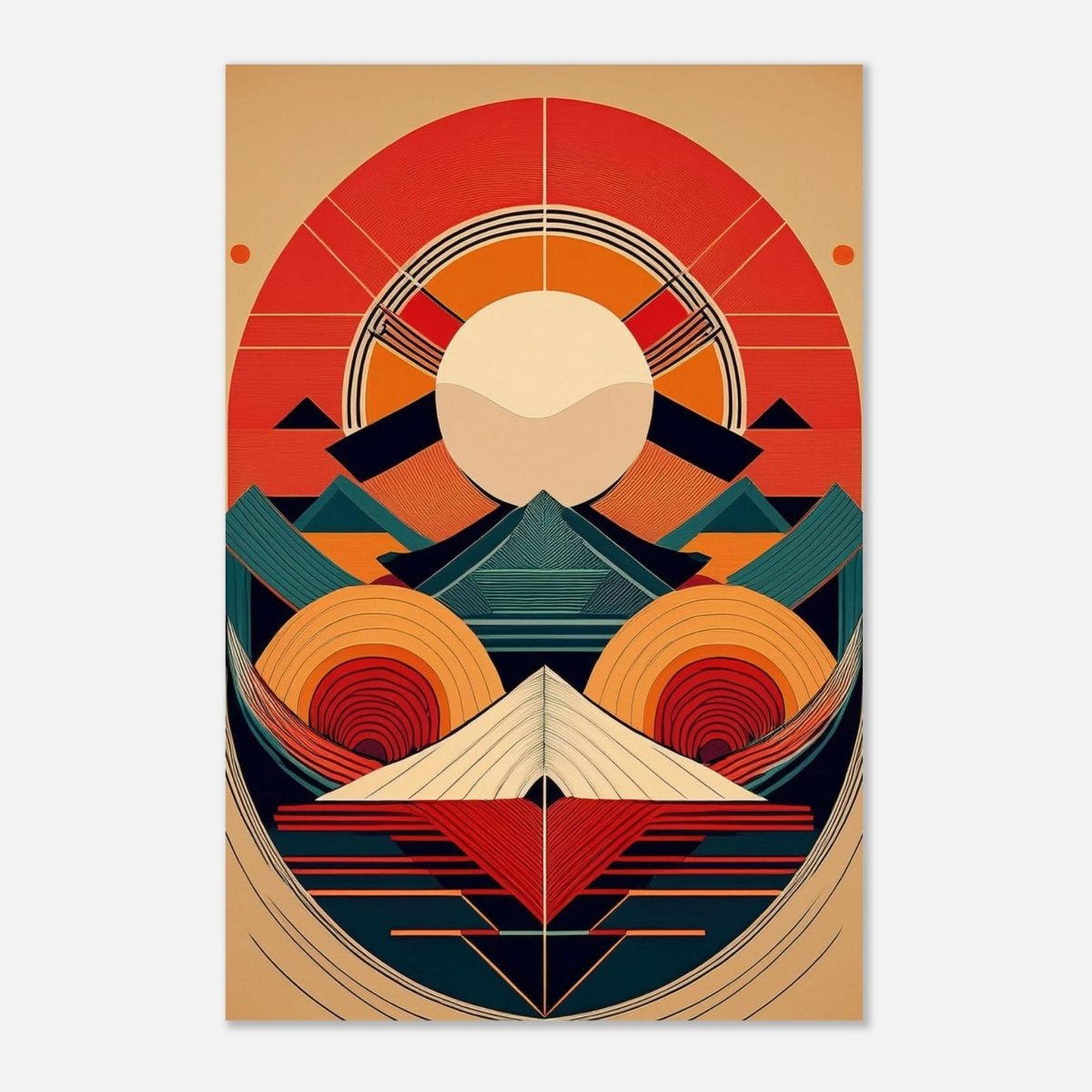 Da Vinci Geometric Modern Art - Aluminum Print - 30x45 cm / 12x18″ - 
