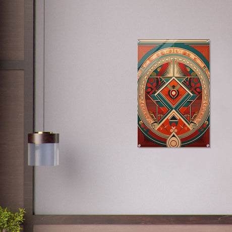Da Vinci Geometric Modern Art - Acrylic Print - 60x90 cm / 24x36″ - 