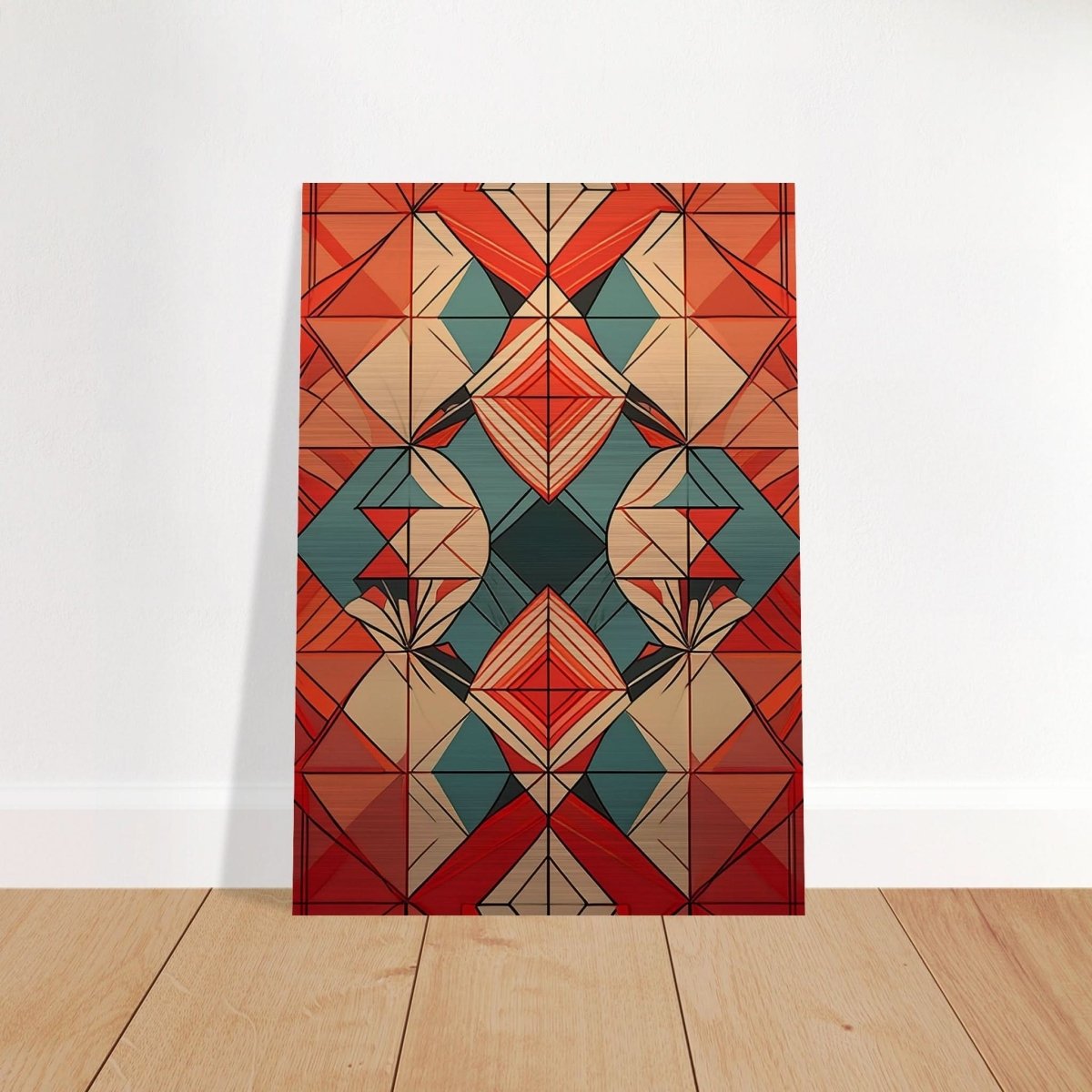 Da Vinci Geometric Modern Art - Brushed Aluminum Print - 70x100 cm / 28x40″ - 