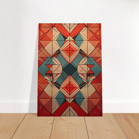 Da Vinci Geometric Modern Art - Brushed Aluminum Print - 70x100 cm / 28x40″ - 
