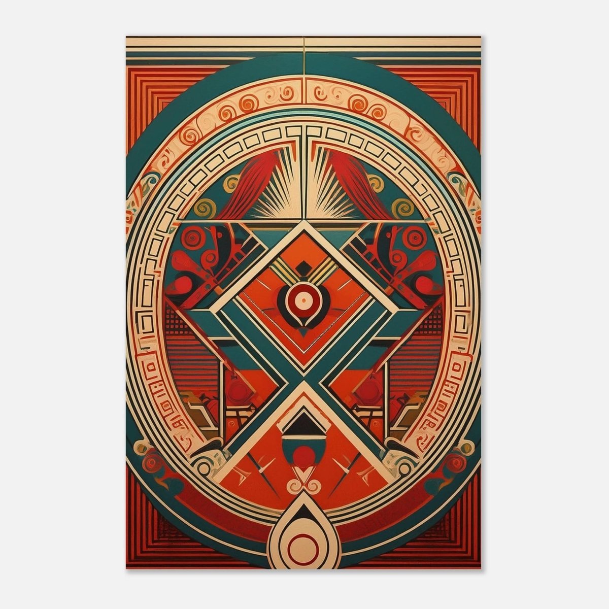 Da Vinci Geometric Modern Art - Aluminum Print - 40x60 cm / 16x24″ - 