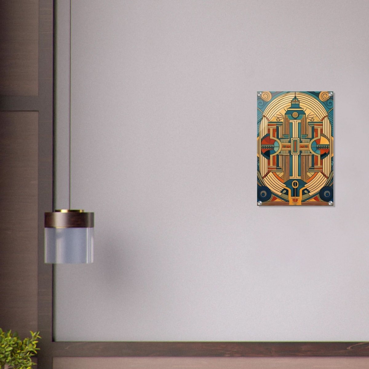 Da Vinci Geometric Modern Art - Acrylic Print - 40x60 cm / 16x24″ - 