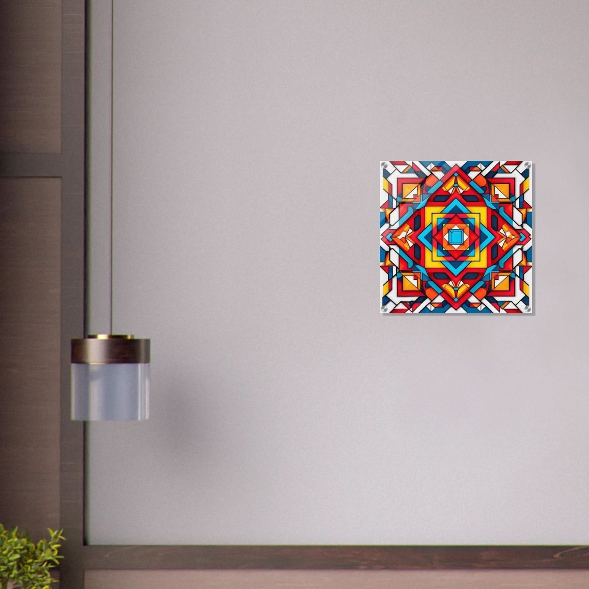 Da Vinci Geometric Modern Art - Acrylic Print - 50x50 cm / 20x20″ - 