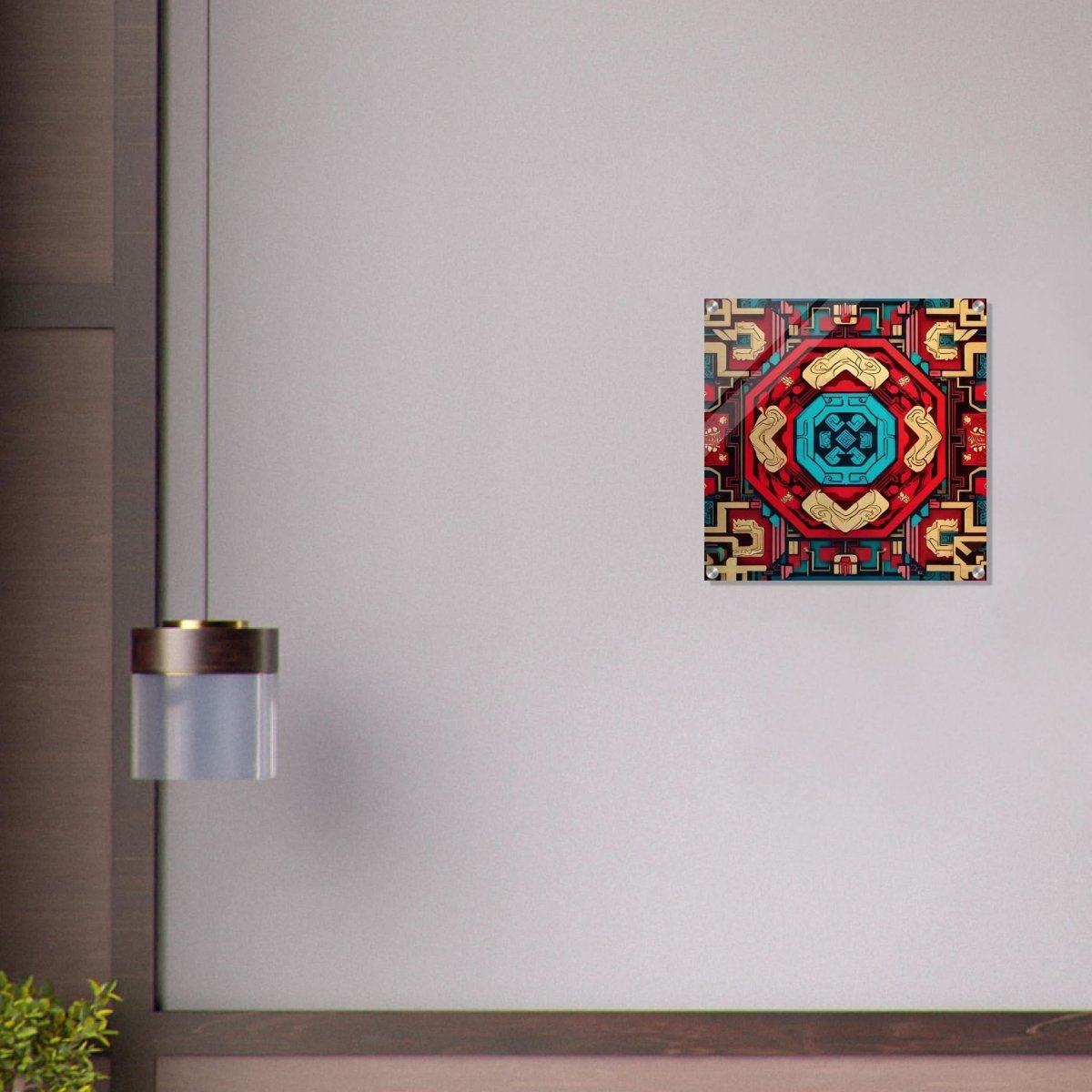 Da Vinci Geometric Modern Art - Acrylic Print - 50x50 cm / 20x20″ - 