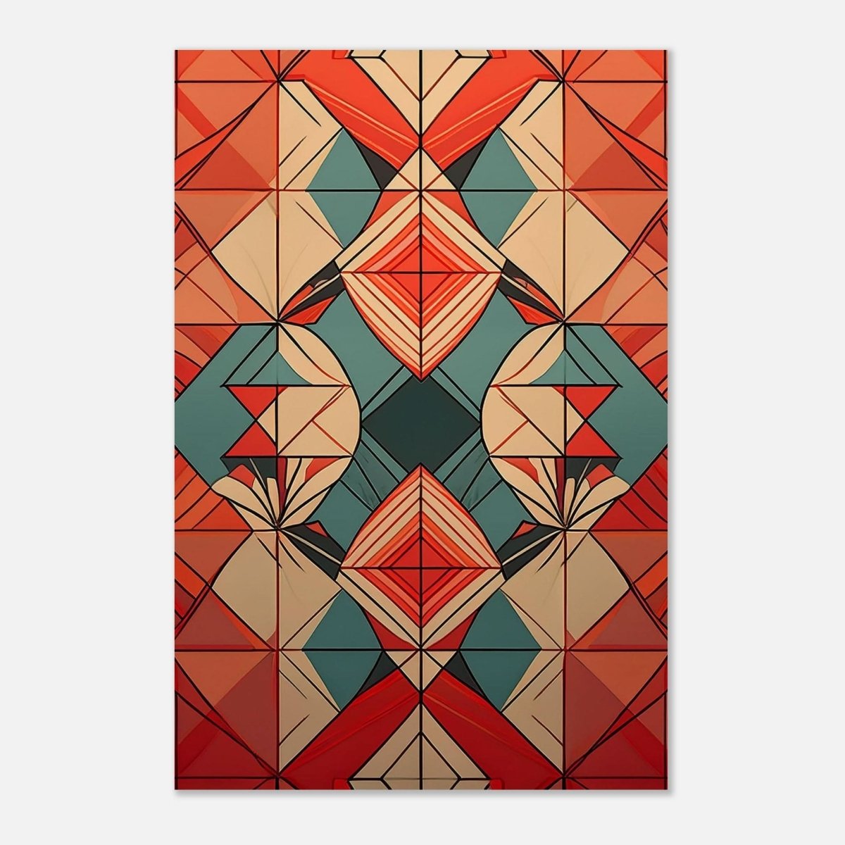 Da Vinci Geometric Modern Art - Aluminum Print - 30x45 cm / 12x18″ - 