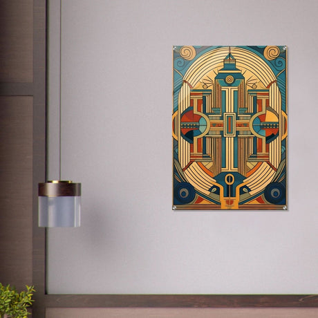 Da Vinci Geometric Modern Art - Acrylic Print - 70x100 cm / 28x40″ - 