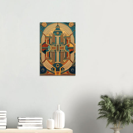 Da Vinci Geometric Modern Art - Wood Prints - 40x60 cm / 16x24″ - 20 mm
