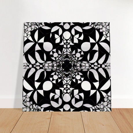Da Vinci Geometric Modern Art - Brushed Aluminum Print - 50x50 cm / 20x20″ - 