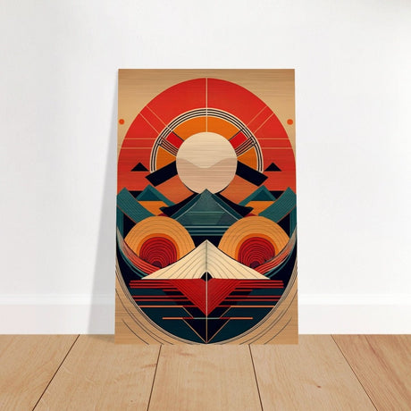 Da Vinci Geometric Modern Art - Brushed Aluminum Print - 30x45 cm / 12x18″ - 