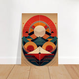 Da Vinci Geometric Modern Art - Brushed Aluminum Print - 70x100 cm / 28x40″ - 