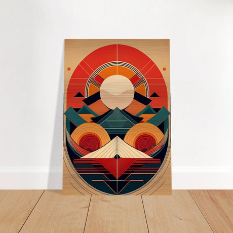 Da Vinci Geometric Modern Art - Brushed Aluminum Print - 70x100 cm / 28x40″ - 