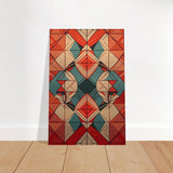 Da Vinci Geometric Modern Art - Brushed Aluminum Print - 50x75 cm / 20x30″ - 