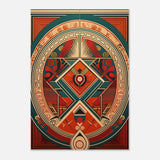 Da Vinci Geometric Modern Art - Aluminum Print - 70x100 cm / 28x40″ - 