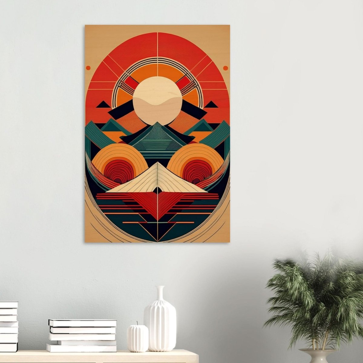 Da Vinci Geometric Modern Art - Wood Prints - 60x90 cm / 24x36″ - 10 mm