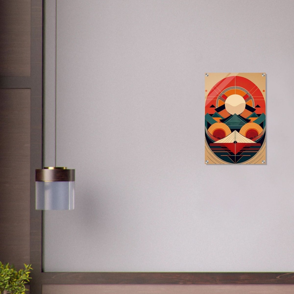 Da Vinci Geometric Modern Art - Acrylic Print - 40x60 cm / 16x24″ - 