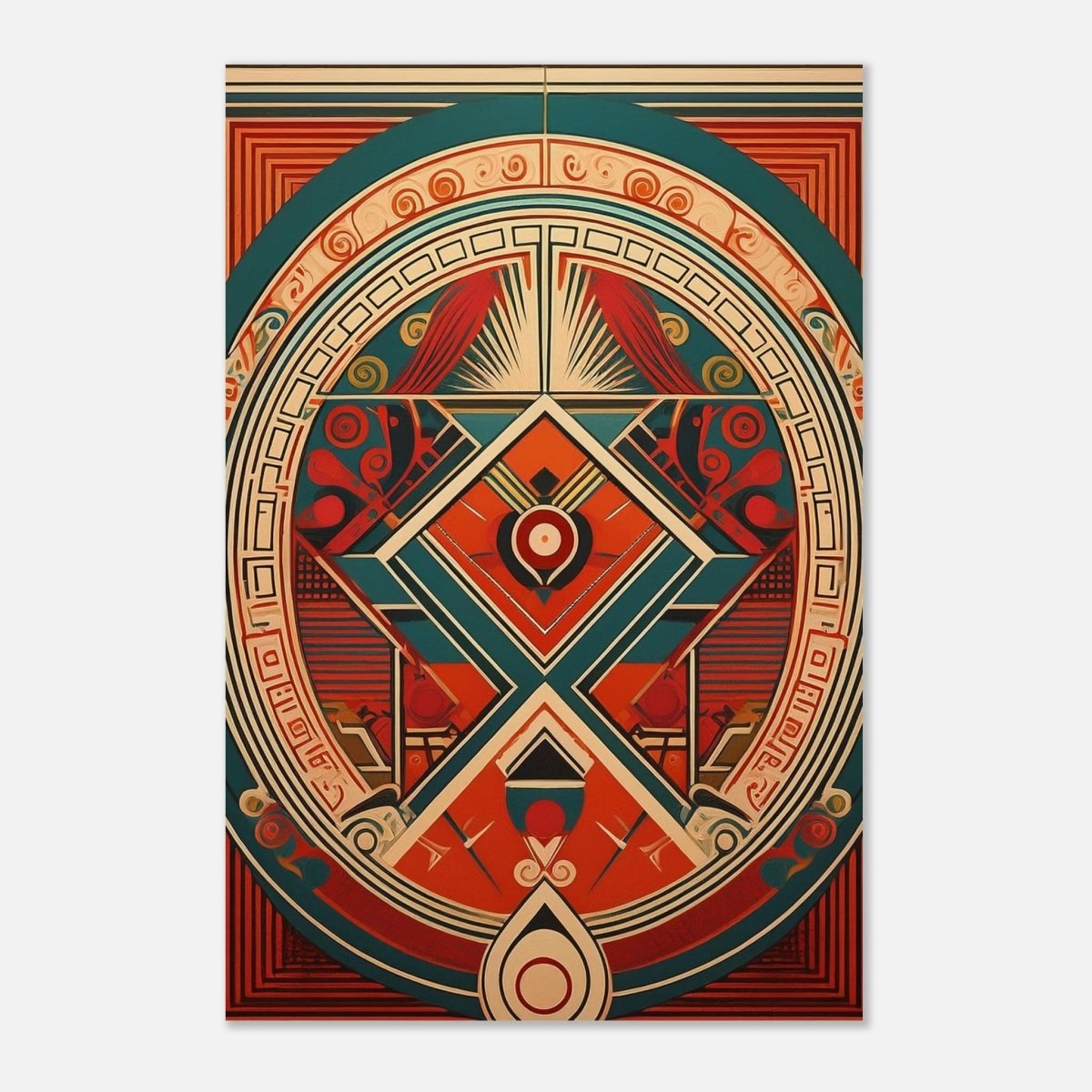 Da Vinci Geometric Modern Art - Aluminum Print - 50x75 cm / 20x30″ - 