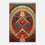 Da Vinci Geometric Modern Art - Aluminum Print - 50x75 cm / 20x30″ - 