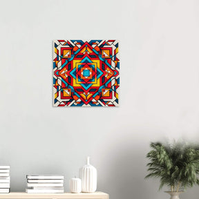 Da Vinci Geometric Modern Art - Wood Prints - 50x50 cm / 20x20″ - 20 mm