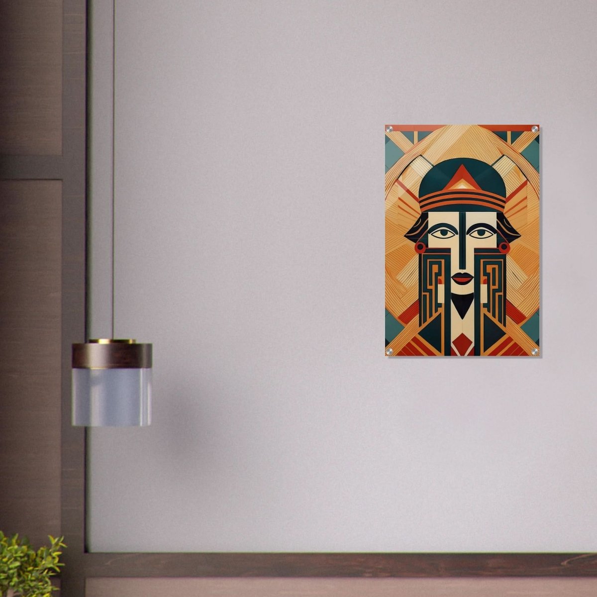 Da Vinci Geometric Modern Art - Acrylic Print - 50x75 cm / 20x30″ - 