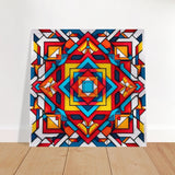 Da Vinci Geometric Modern Art - Brushed Aluminum Print - 40x40 cm / 16x16″ - 