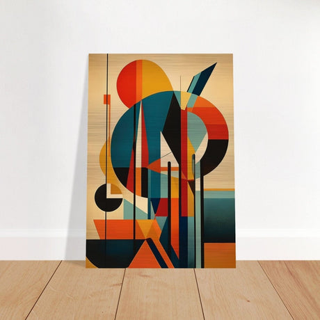 Da Vinci Geometric Modern Art - Brushed Aluminum Print - 70x100 cm / 28x40″ - 