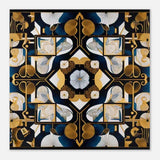 Da Vinci Geometric Modern Art - Aluminum Print - 40x40 cm / 16x16″ - 