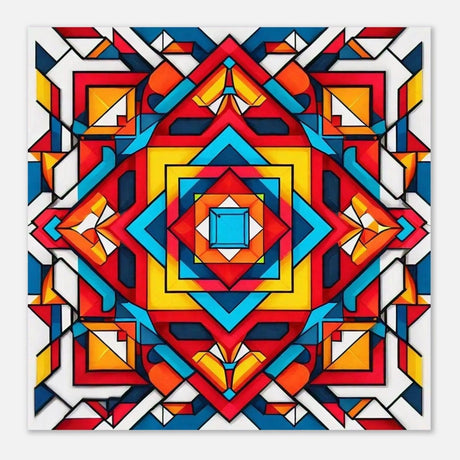 Da Vinci Geometric Modern Art - Aluminum Print - 50x50 cm / 20x20″ - 