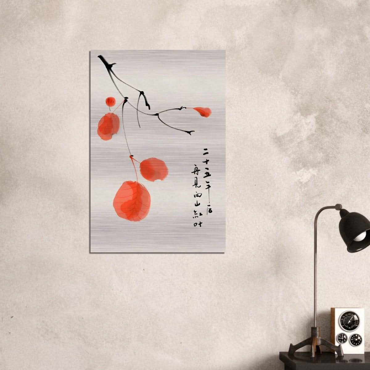 Da Vinci Japanese Painting Wall Art - Brushed Aluminum Print - 60x90 cm / 24x36″ - 