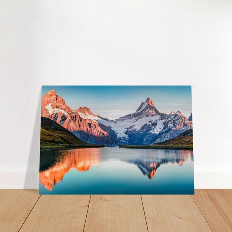 Da Vinci Landscape Nature Wall art print | Bachalpsee, Switzerland - Brushed Aluminum Print - 70x100 cm / 28x40″ - 