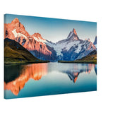 Da Vinci Landscape Nature Wall art print | Bachalpsee, Switzerland - Canvas - 60x90 cm / 24x36″ - Thick