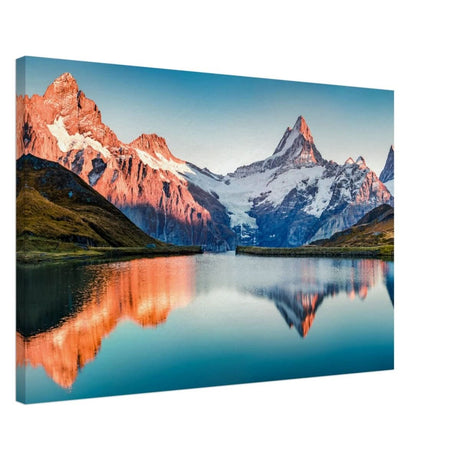 Da Vinci Landscape Nature Wall art print | Bachalpsee, Switzerland - Canvas - 60x90 cm / 24x36″ - Thick