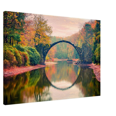 Da Vinci Landscape Nature Wall art print - Canvas - 70x100 cm / 28x40″ - Slim