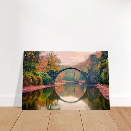Da Vinci Landscape Nature Wall art print - Brushed Aluminum Print - 40x60 cm / 16x24″ - 