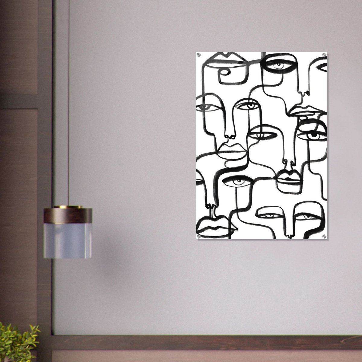 Da Vinci Minimalist Modern Art - Acrylic Print - 70x100 cm / 28x40″ - 