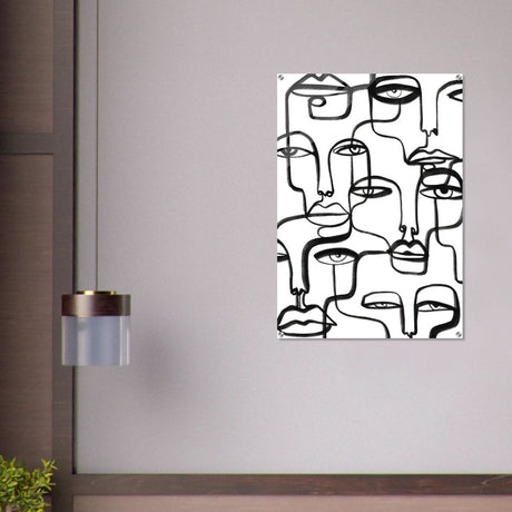 Da Vinci Minimalist Modern Art - Acrylic Print - 70x100 cm / 28x40″ - 
