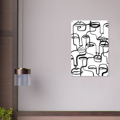 Da Vinci Minimalist Modern Art - Acrylic Print - 60x90 cm / 24x36″ - 