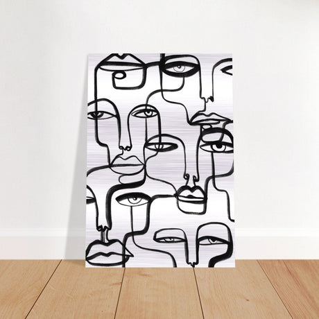 Da Vinci Minimalist Modern Art - Brushed Aluminum Print - 70x100 cm / 28x40″ - 