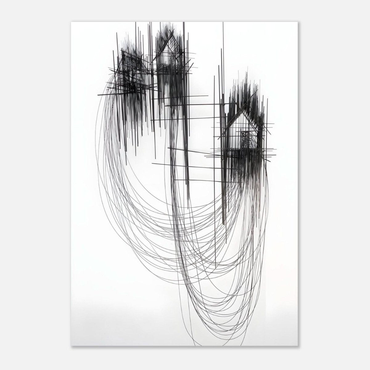 Da Vinci Minimalist Modern Art - Aluminum Print - 70x100 cm / 28x40″ - 