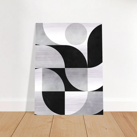 Da Vinci Minimalist Modern Art - Brushed Aluminum Print - 60x80 cm / 24x32″ - 