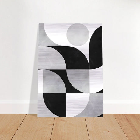 Da Vinci Minimalist Modern Art - Brushed Aluminum Print - 70x100 cm / 28x40″ - 