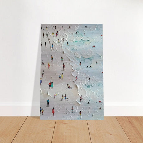 Da Vinci Minimalist Modern Art - Brushed Aluminum Print - 50x75 cm / 20x30″ - 