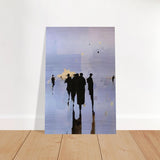 Da Vinci Minimalist Modern Art - Brushed Aluminum Print - 40x60 cm / 16x24″ - 