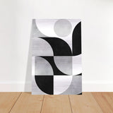 Da Vinci Minimalist Modern Art - Brushed Aluminum Print - 50x75 cm / 20x30″ - 