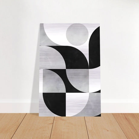 Da Vinci Minimalist Modern Art - Brushed Aluminum Print - 50x75 cm / 20x30″ - 