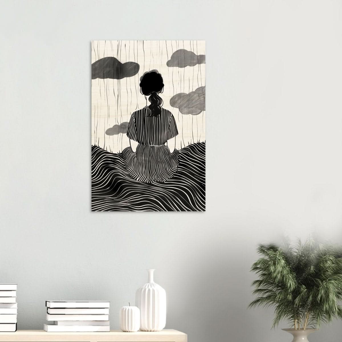 Da Vinci Minimalist Modern Art - Wood Prints - 50x75 cm / 20x30″ - 10 mm