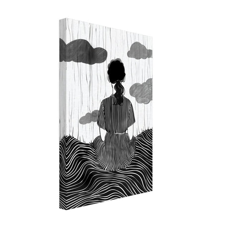 Da Vinci Minimalist Modern Art - Canvas - 30x45 cm / 12x18″ - Thick