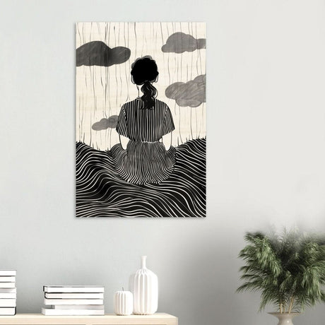 Da Vinci Minimalist Modern Art - Wood Prints - 60x90 cm / 24x36″ - 10 mm