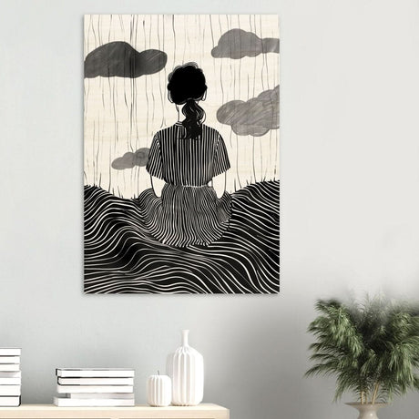 Da Vinci Minimalist Modern Art - Wood Prints - 70x100 cm / 28x40″ - 10 mm